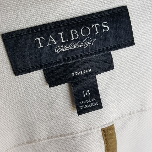 Talbots Tan Stretchy Professional Fitted Jacket 14 - Picture 4 of 5